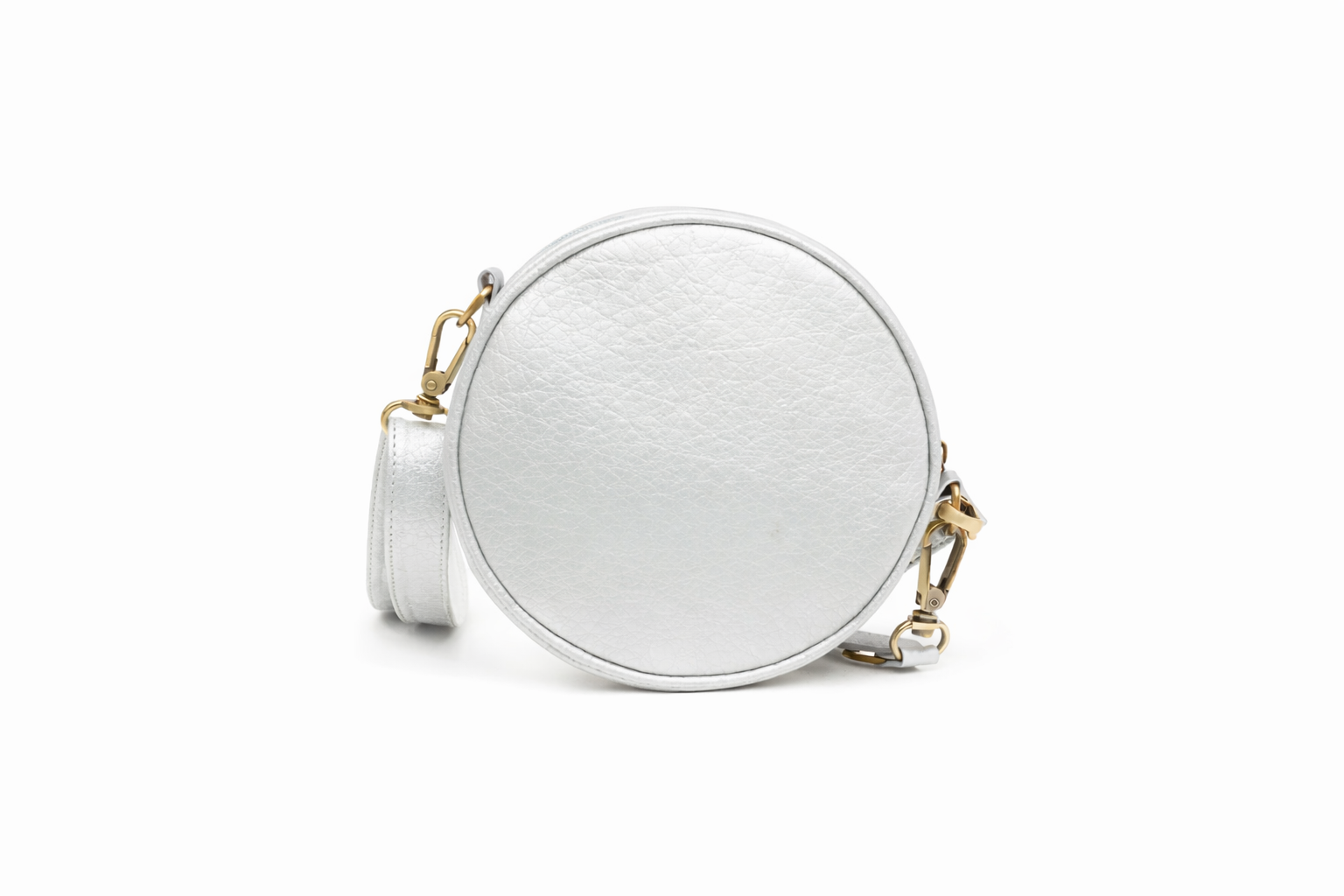 Bandolera Disco plateado Parchita