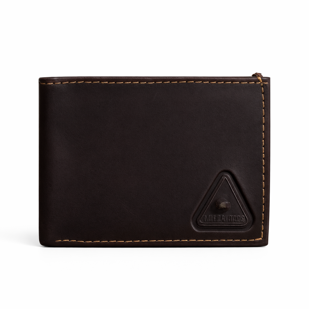 Cartera marrón 100% cuero