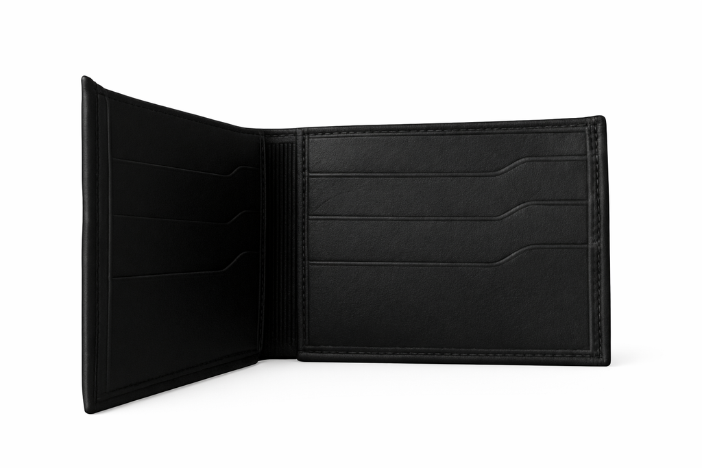 Cartera negra 100% cuero
