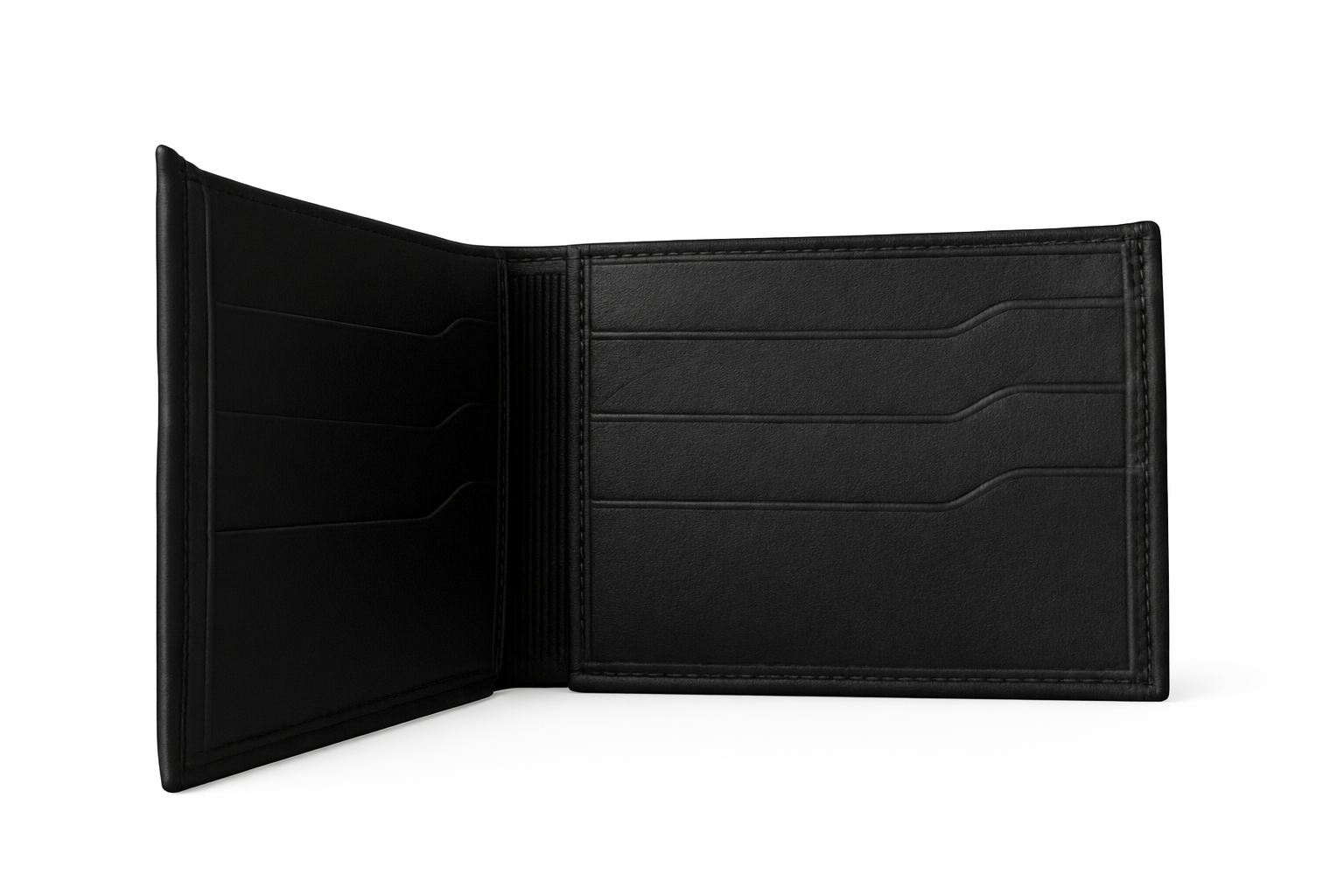 Cartera negra 100% cuero