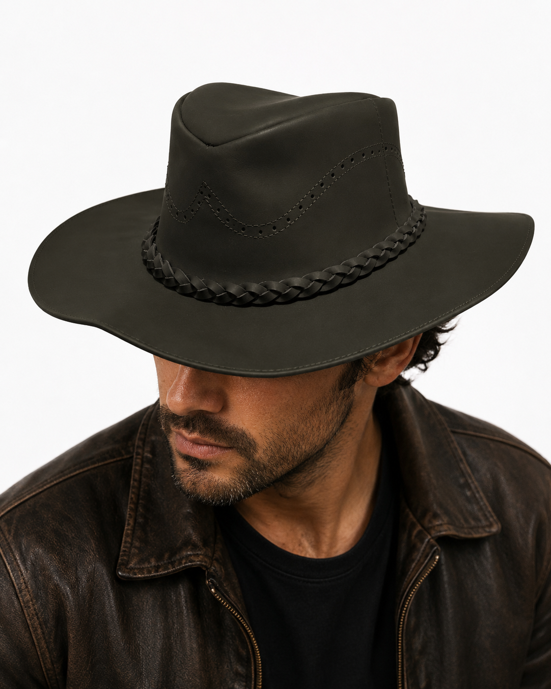 Sombrero de cuero Colombiano