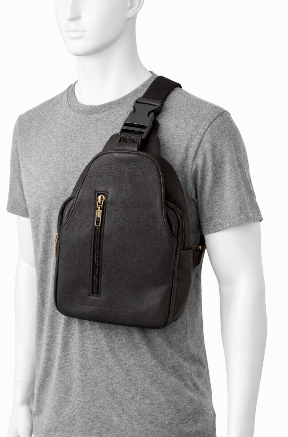 Bolso cruzado de cuero