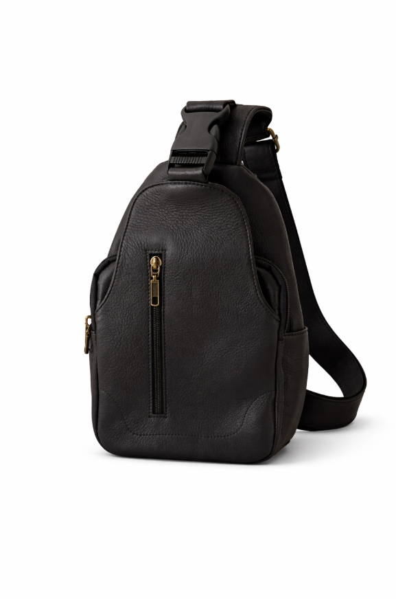 Bolso cruzado de cuero