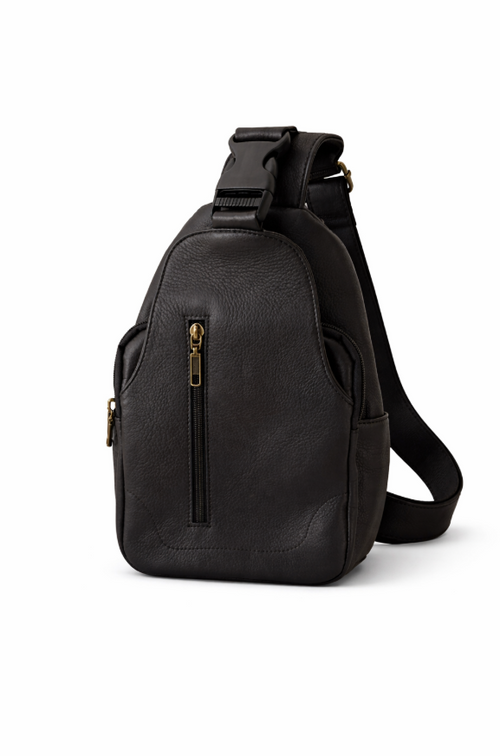 Bolso cruzado de cuero