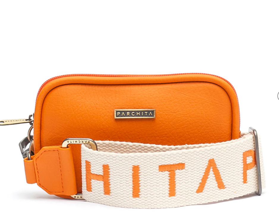 Parchita Marsella Orange Crossbody Bag