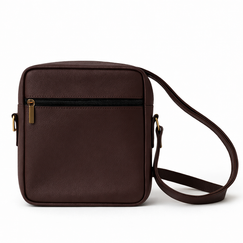 Brown Leather 100% Crossbody Bag