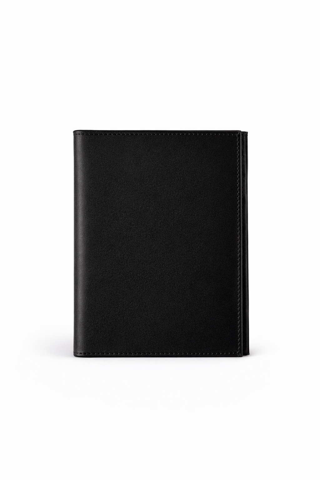 Porta pasaporte negro elegante y funcional de cuero 100%