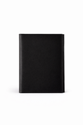 Porta pasaporte negro elegante y funcional de cuero 100%